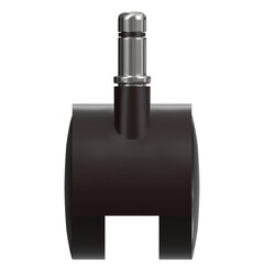 3d rendering illustration of a trolley wheel