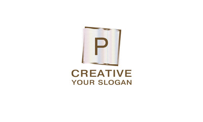 Modern letter P logo design. Business monogram, digital technology concept icon, company. Modern Letter Template Vector Illustration.