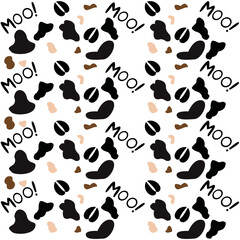 Cow seamless patterns