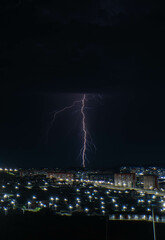lightning in the city