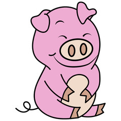 pig cartoon illustration