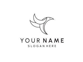 Bird Logo abstract design vector template. Flying birds logotype concept icon.