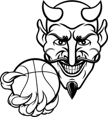 Devil Basketball Sports Mascot