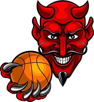 Devil Basketball Sports Mascot