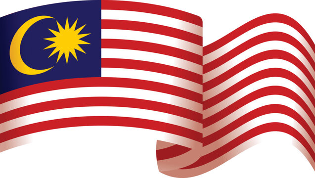 Happy malaysia icon cartoon vector. Country flag. Nation celebration