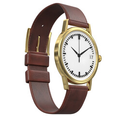 3d rendering illustration of a wrist watch