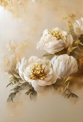 White flower blooming background 