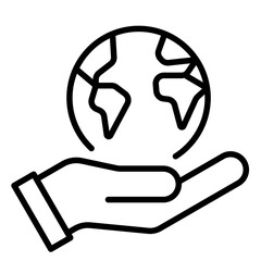 Earth in hands Environment Globe Icon