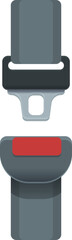 Safety belt icon cartoon vector. Car seat. Travel seatbelt
