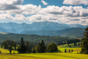 Lapszanka Valley in Carpathian mountains, europe, Poland