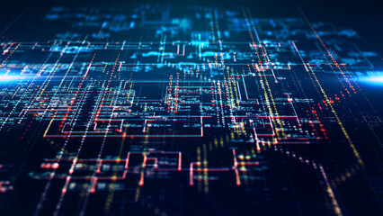 Technology background printed circuit board/Technology background of the abstract computer motherboard, can be used in the description of technological processes, science, education. 