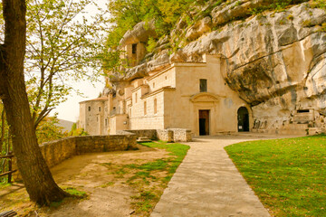 Fototapeta premium Eremo di Santo Spirito in Maiella.Abruzzo, Italy