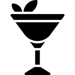 Grasshopper Cocktail icon, Alcoholic mixed drink vector