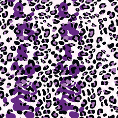 Abstract modern leopard seamless pattern. Animals trendy background. Color decorative vector stock illustration for print, card, postcard, fabric, textile. Modern ornament of stylized skin