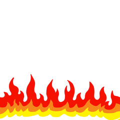 red flame cartoon transparent png