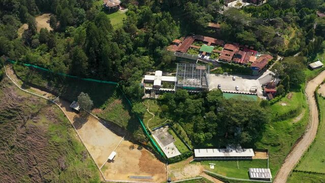 La Catedral Prison in Medellin Colombia aerial view