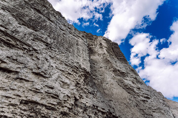 Rocky textured mountains