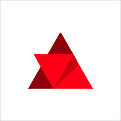initial letter A overlap color logo design vector sign