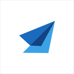 paper plane overlay colors logo
