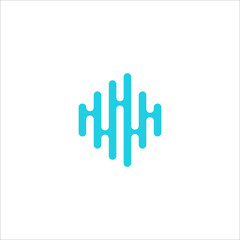 Fototapeta na wymiar equalizer music logo