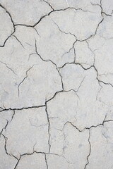 cracked up topsoil in a catastrophic drought in summer