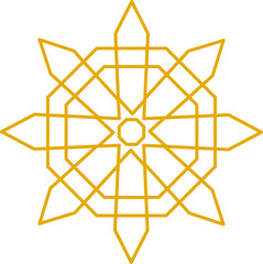 Arabic oriental design element. Vector illustration