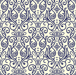 Floral vector motif design 