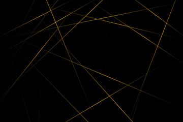 Abstract black with gold lines, triangles background modern design. Vector illustration EPS 10.