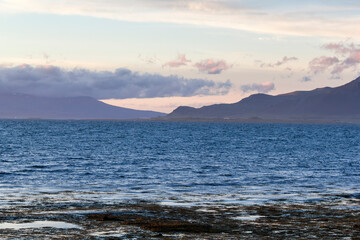 view from the bay of Reykjavik 