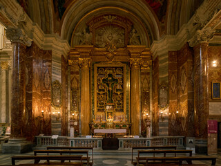 The Ludovisi chapel (tomb of Pope Gregorius XV) in S. Ignazio di Loyola church, Rome 