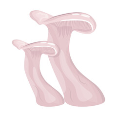A flat illustrative vector of mushroom 