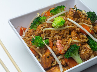 rice with chicken