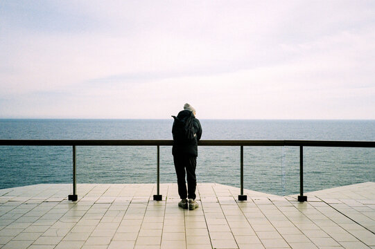 Young man by the sea