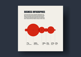 Business Market Distribution Infographics Layout