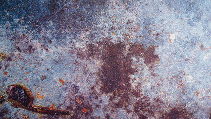 Fototapeta premium Blue rusted wall