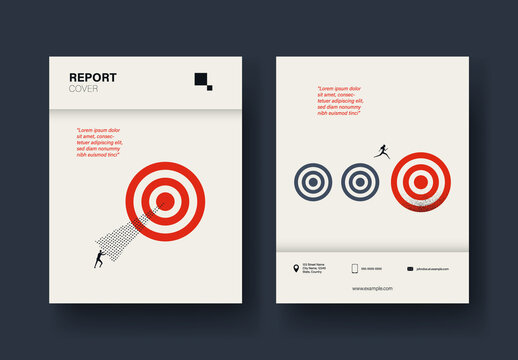 Business Target Report Cover Layout
