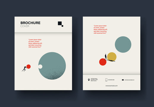 Business Growth Solution Brochure Cover Layout