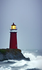 lighthouse on the coast