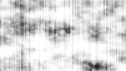 Plakat Texture of halftone dots. Futuristic abstract background. Visualization of big data. Vector illustration.