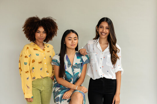 Mixed Businesswomen Teammates Portrait