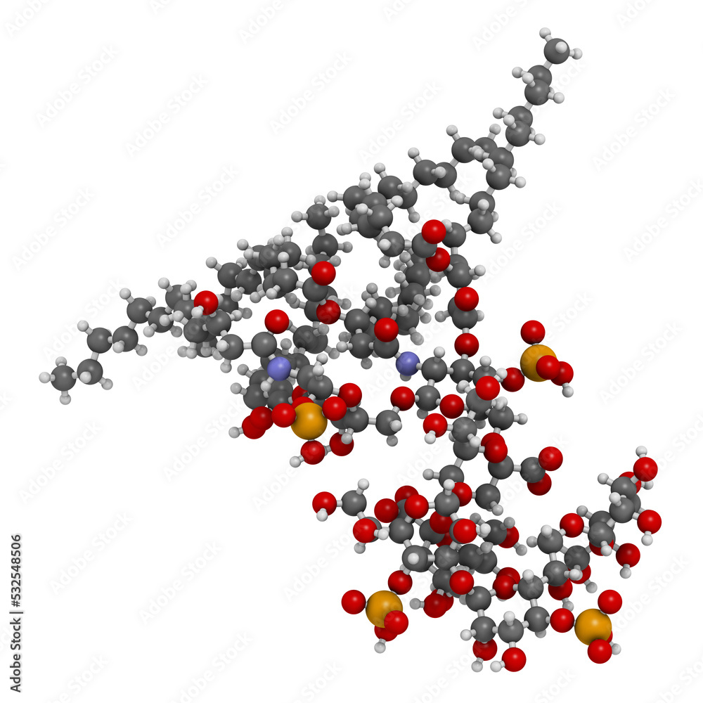 Poster lipopolysaccharide (lps, lipid a and inner core fragment) endotoxin molecule from e. coli.