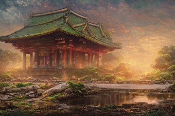 Fantastic fabulous Japanese temple