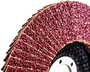 saw blade multicolored on a white background