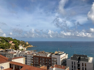 View from the top to the Lloret de Mar.