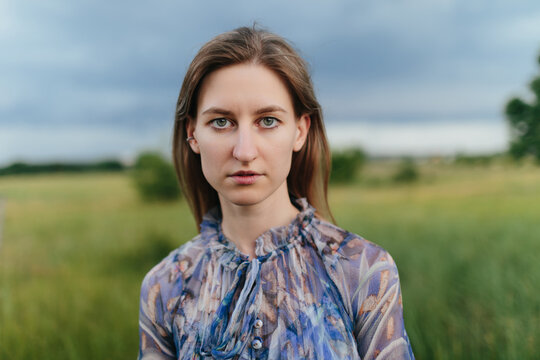 Gorgeous woman portrait outdoors