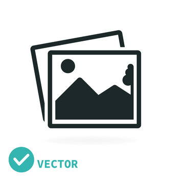 Icon for galleries. Vector illustration