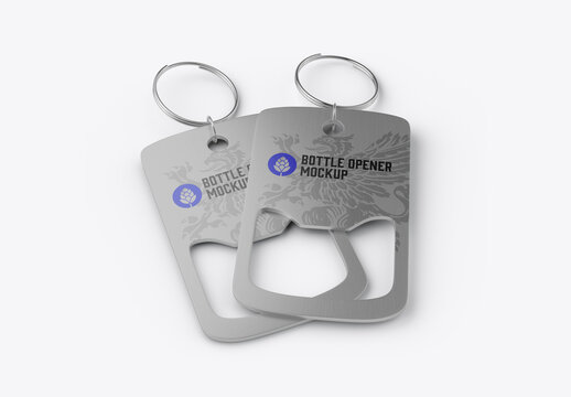 Metallic Bottle Opener Mockup