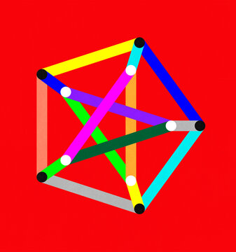 Colorful interpretation of a Petersen graph