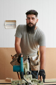 Carpenter at work