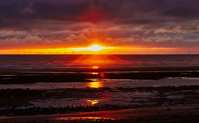 Fototapeta premium Sunset on the beach
